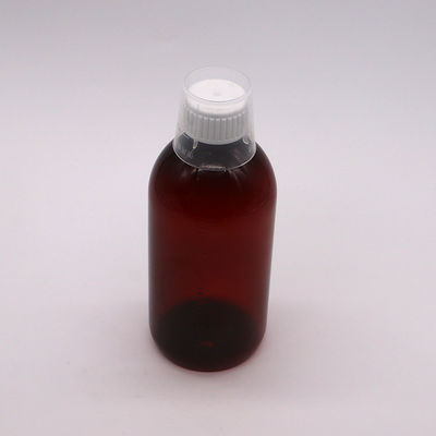Υλικό σώματος PET 300ml PET Κενό μπουκάλι για σιρόπι βήχα με κλίμακα και αδιάβροχο καπάκι