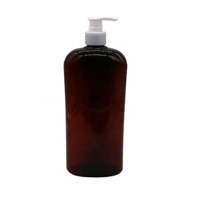 Στροφικό κάλυμμα 750 ml PET Προσαρμόσιμο χρώμα σαμπουάν / μπουκάλι λοσιόν για υλικό εκτύπωσης κρέμας