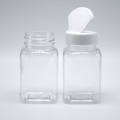 100ml PET Square Jar Pharma's Long-lasting για αποθήκευση ζάχαρης γλυκών