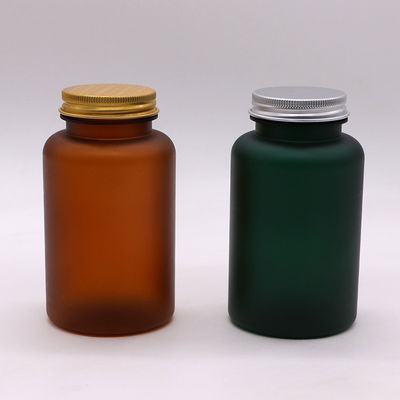 250 ml μπουκάλι ιατρικού πλαστικού PET με ματ/παγωμένο φινίρισμα και διάφορες επιλογές χρώματος