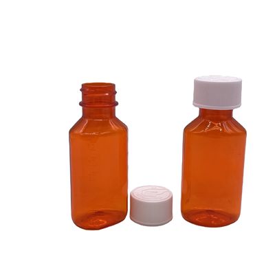 60 ml μπουκάλι υγρού για φάρμακα από πλαστικό PET με προστατευτικό καπάκι και εκτύπωση με οθόνη