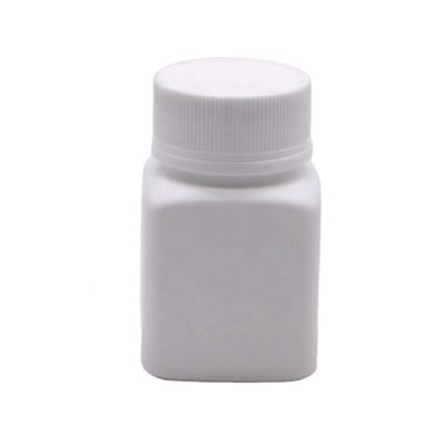 Βιομηχανικό Φαρμακευτικό HDPE 30cc τετραγωνικό πλαστικό μπουκάλι χάπι κάψουλας με καπάκι βίδα