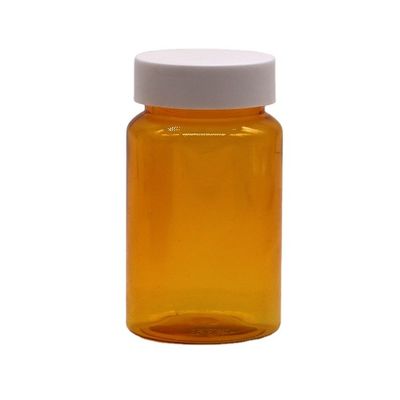 Δωρεάν δείγματα 150ML/CC PET πλαστικό πορτοκαλί μπουκάλι για φάρμακα