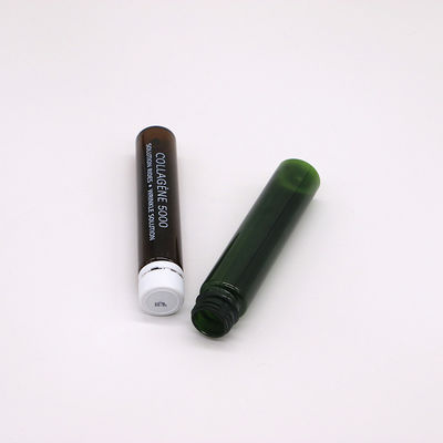 Ασφαλές καπάκι 1oz/30ml PET πράσινο καφέ στοματικό υγρό πλαστικό μπουκάλι για ιατρική συσκευασία