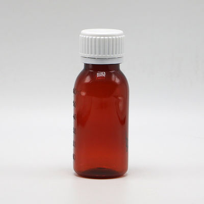 Ασφαλές κάλυμμα PET 2OZ 60 ml μπουκάλι σιρόπι για βήχα για λαδιούχο δοχείο αποθήκευσης