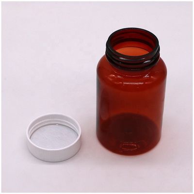 ΣΚΡΟΥ ΚΑΠ 200 ml μπουκάλι PET για διαφανή κυλινδρικό σχήμα Συμπλήρωμα φαρμάκων δοχείο