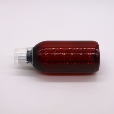 Υλικό σώματος PET 300ml PET Κενό μπουκάλι για σιρόπι βήχα με κλίμακα και αδιάβροχο καπάκι
