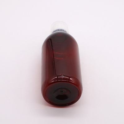 Υλικό σώματος PET 300ml PET Κενό μπουκάλι για σιρόπι βήχα με κλίμακα και αδιάβροχο καπάκι