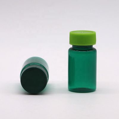 20ML/ CC Διαφανή πλαστικά φιαλίδια υγρού από PET με καπάκια σε ειδικό χρώμα και στρογγυλό σχήμα