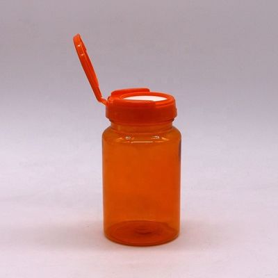 150 ml PET Φιαλίδιο Καψούλας Χρώματος με Flip Top Cap Βιοδιασπώμενο Φιαλίδιο Φαρμάκου