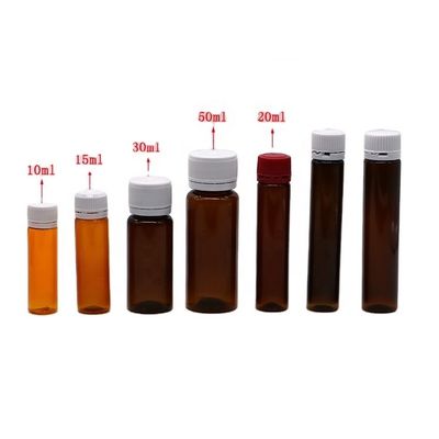Προστασία από παραβίαση 10ml/15ml/20ml/30ml/50ml Ορολογικό ιατρικό πλαστικό μπουκάλι για συμπλήρωμα υγρών