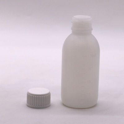 ΣΚΡΟΥ ΚΑΠ 120mL / 4oz μπουκάλι σιρόπι PE για εξατομικευμένη χρωματική συσκευασία υγρού φαρμάκου