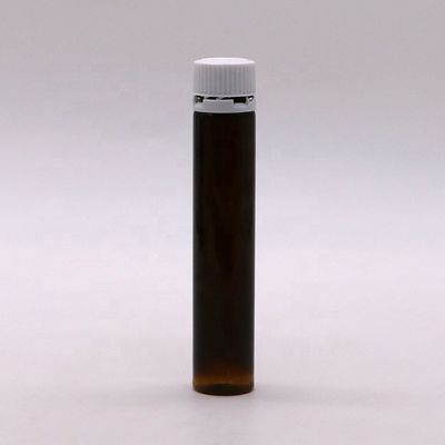 Τροφική ποιότητα 25ml/25cc Slim Smooth Amber/Coffee πλαστικό μπουκάλι με υγρό για το στόμα με ανθεκτικό κάλυμμα