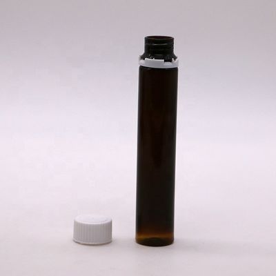 Τροφική ποιότητα 25ml/25cc Slim Smooth Amber/Coffee πλαστικό μπουκάλι με υγρό για το στόμα με ανθεκτικό κάλυμμα