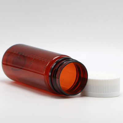 ΣΚΡΟΥ ΚΑΠ 150 ml καφέ μπουκάλι PET για πλαστικό συμπλήρωμα υγρού και καπάκια ασφαλείας παιδιών