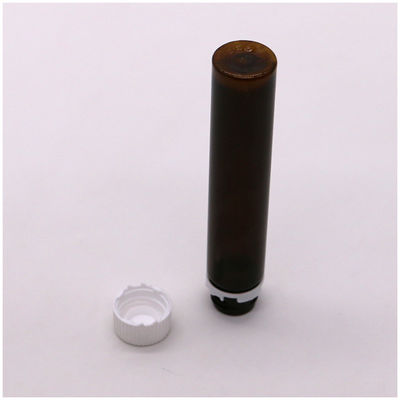 20ML/20CC Slim Smooth Amber Plastic Oral Liquid Bottle with Tamper Proof Cap Για υγρή ιατρική