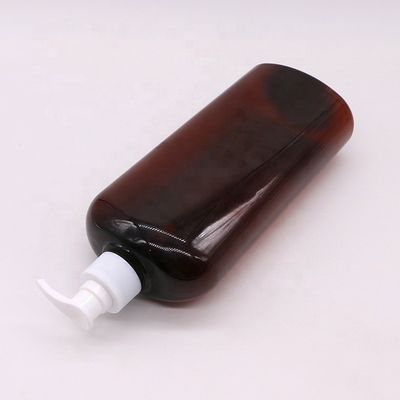 Στροφικό κάλυμμα 750 ml PET Προσαρμόσιμο χρώμα σαμπουάν / μπουκάλι λοσιόν για υλικό εκτύπωσης κρέμας