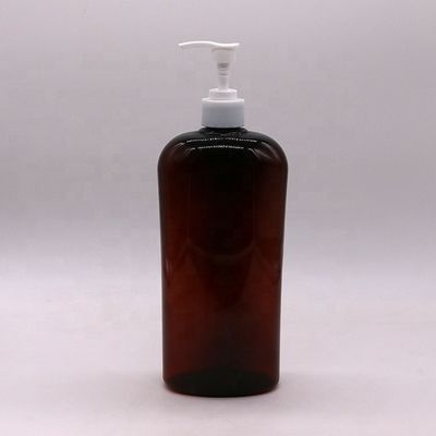 Στροφικό κάλυμμα 750 ml PET Προσαρμόσιμο χρώμα σαμπουάν / μπουκάλι λοσιόν για υλικό εκτύπωσης κρέμας