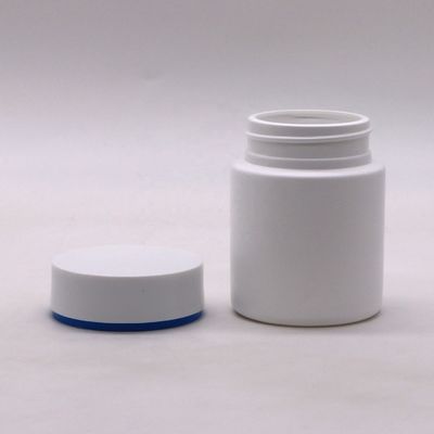 100 ml HDPE πλαστικό φιαλίδιο για φάρμακα Καθαρό στρογγυλό βάζο για κάψουλες Κρατητής δισκίων