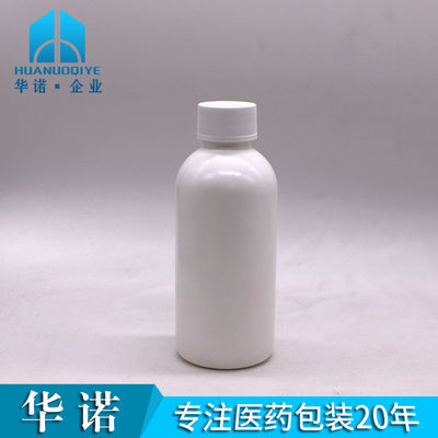 Προσαρμοσμένες ετικέτες 200 ml HDPE κενό μπουκάλι υγρού για το στόμα για σιρόπι και στοματικό
