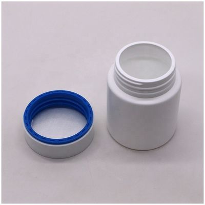 100 ml HDPE πλαστικό φιαλίδιο για φάρμακα Καθαρό στρογγυλό βάζο για κάψουλες Κρατητής δισκίων