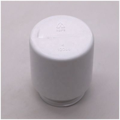 100 ml HDPE πλαστικό φιαλίδιο για φάρμακα Καθαρό στρογγυλό βάζο για κάψουλες Κρατητής δισκίων
