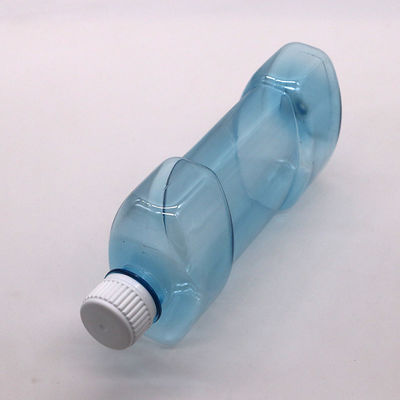 Τύπο με οθόνη 500 ml PET μοναδικό σχήμα υγρό στοματικό πλύσιμο πλαστικό μπουκάλι με καπάκι βίδας
