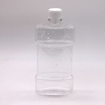 Τύπο με οθόνη 500 ml PET μοναδικό σχήμα υγρό στοματικό πλύσιμο πλαστικό μπουκάλι με καπάκι βίδας