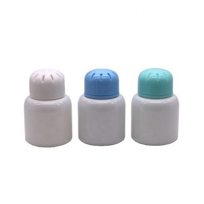3OZ/90ml Μπουκάλια από λευκό πλαστικό άρωμα PET με καπάκι με βίδα και θερμική σφραγίδα Μπουκάλι στερεών αρωμάτων