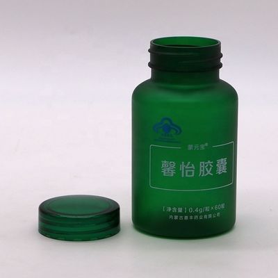 150CC PET Matte/Frosted Green πλαστικό μπουκάλι με καπάκι προστασίας παιδιών και αυτοκόλλητο στην ετικέτα