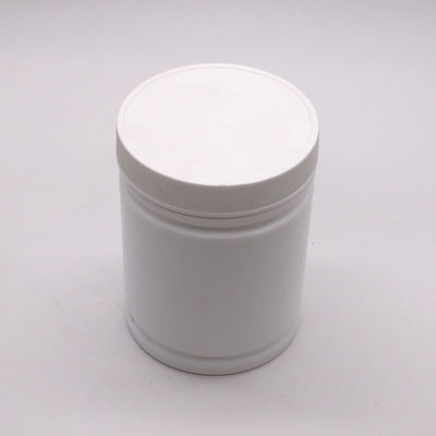 500 ml HDPE πλαστικό περιέκτη σκόνης με προσαρμοσμένο σχεδιασμό αυτοκόλλητου ετικέτας κυλίνδρου