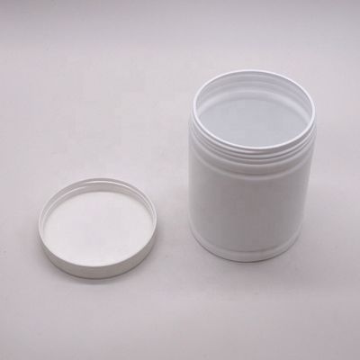 500 ml HDPE πλαστικό περιέκτη σκόνης με προσαρμοσμένο σχεδιασμό αυτοκόλλητου ετικέτας κυλίνδρου