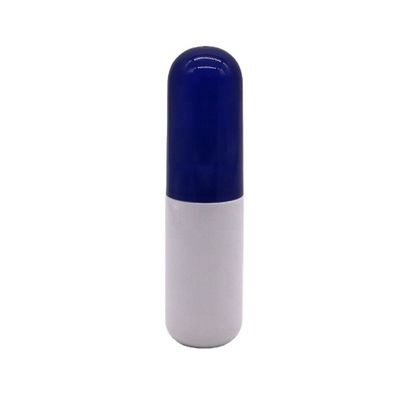 Προσαρμόσιμο χρώμα 50ml PET μίνι κάψουλα σχήμα πλαστικό μπουκάλι για τις ανάγκες προσωπικής φροντίδας