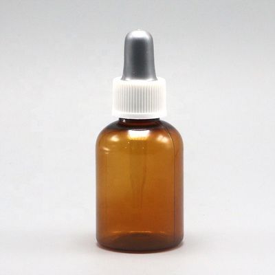 15 ml Στρογγυλό σχήμα PET πλαστικό μπουκάλι σταγονιδιού με σωλήνα ιατρικής ποιότητας προσαρμοσμένο καπάκι σταγονιδιού