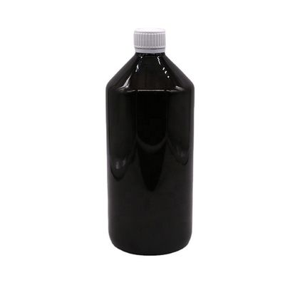 υγρό φάρμακο 1000 ml σκούρο καφέ διαφανές πλαστικό μπουκάλι PET με αδιάβροχο καπάκι