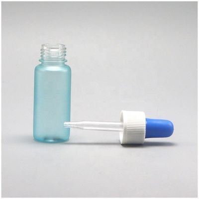 15 ml Στρογγυλό σχήμα Προσαρμογή μπουκάλια σταγονιδιωτή PET για το δοχείο δείγματος υγρού