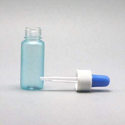 15 ml Στρογγυλό σχήμα Προσαρμογή μπουκάλια σταγονιδιωτή PET για το δοχείο δείγματος υγρού