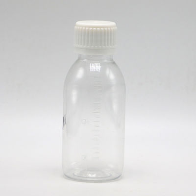 100 ml στρογγυλό σφουγγαρόσιρο για βήχα υγρό μπουκάλι με καπάκι με βίδα και θερμική σφραγίδα Δείγματα χωρίς