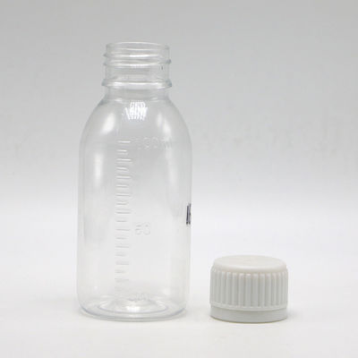 100 ml στρογγυλό σφουγγαρόσιρο για βήχα υγρό μπουκάλι με καπάκι με βίδα και θερμική σφραγίδα Δείγματα χωρίς