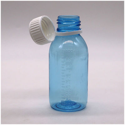 100 ml στρογγυλό σφουγγαρόσιρο για βήχα υγρό μπουκάλι με καπάκι με βίδα και θερμική σφραγίδα Δείγματα χωρίς