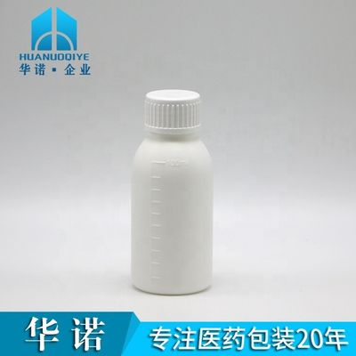 30mL/50mL/100mL PP λευκό υγρό φιαλίδιο με κλίμακα σώματος και εκτύπωση με οθόνη
