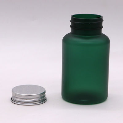 Αλουμινένιο κάλυμμα 100/120/150ML PET πλαστικό βάζο με ευρύ στόμα για φαρμακευτική χρήση