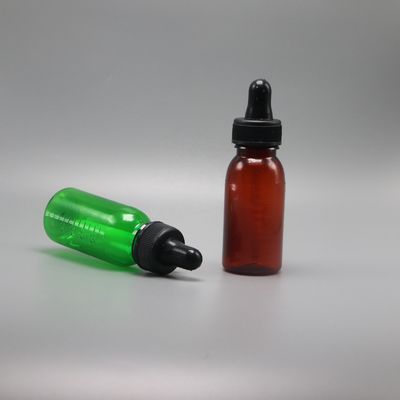 Ιατρικό αντιδραστήρα 60ml PET πλαστικό μπουκάλι αιθέριας ελαίας με αποστειρωμένο σχέδιο και προσαρμοσμένο λογότυπο