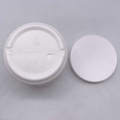 Ανθεκτικό σε υπεριώδη ακτινοβολία 350 ml υλικό HDPE πλαστικό βάζο για καλλυντικές κρέμες Προσαρμόσιμο λογότυπο Λευκό