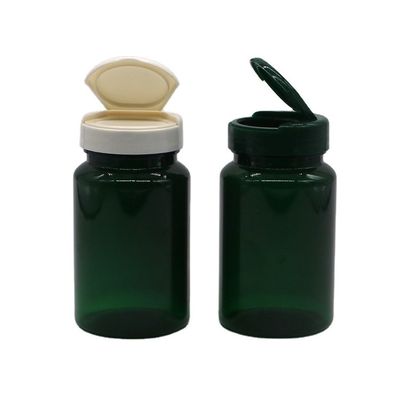 150 ml PET κάψουλα χάπι δισκία στεγανό μπουκάλι με καπάκι flip top προσαρμοσμένο και αποδοτικό