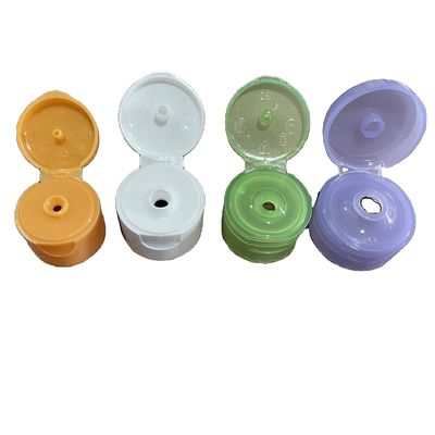 24mm 28mm 32mm πλαστικό κλείσιμο Flip Top Cap για προσαρμοσμένα χρωματικά πλαστικά μπουκάλια λοσιόν