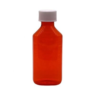 100 ml PET Amber/ Orange Maple Cough Syrup Φιαλίδιο με στοματικό υγρό με κάλυμμα CRC και θερμική σφραγίδα