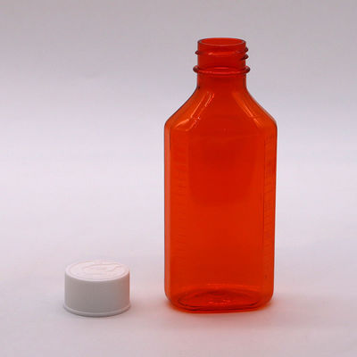 100 ml PET Amber/ Orange Maple Cough Syrup Φιαλίδιο με στοματικό υγρό με κάλυμμα CRC και θερμική σφραγίδα