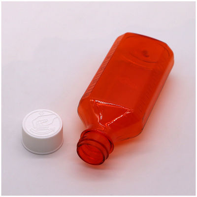 100 ml PET Amber/ Orange Maple Cough Syrup Φιαλίδιο με στοματικό υγρό με κάλυμμα CRC και θερμική σφραγίδα