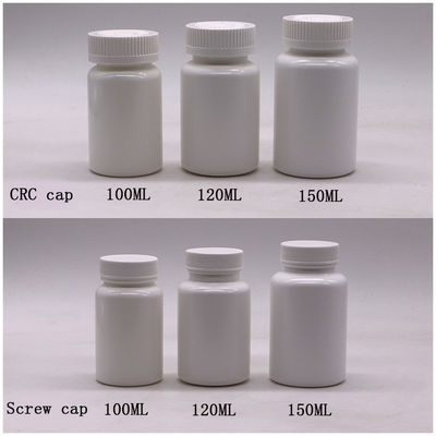 4OZ 120ML HDPE λευκό μαύρο κενό πλαστικό φιαλίδιο για χάπια